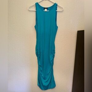 VENUS Teal Midi Dress
